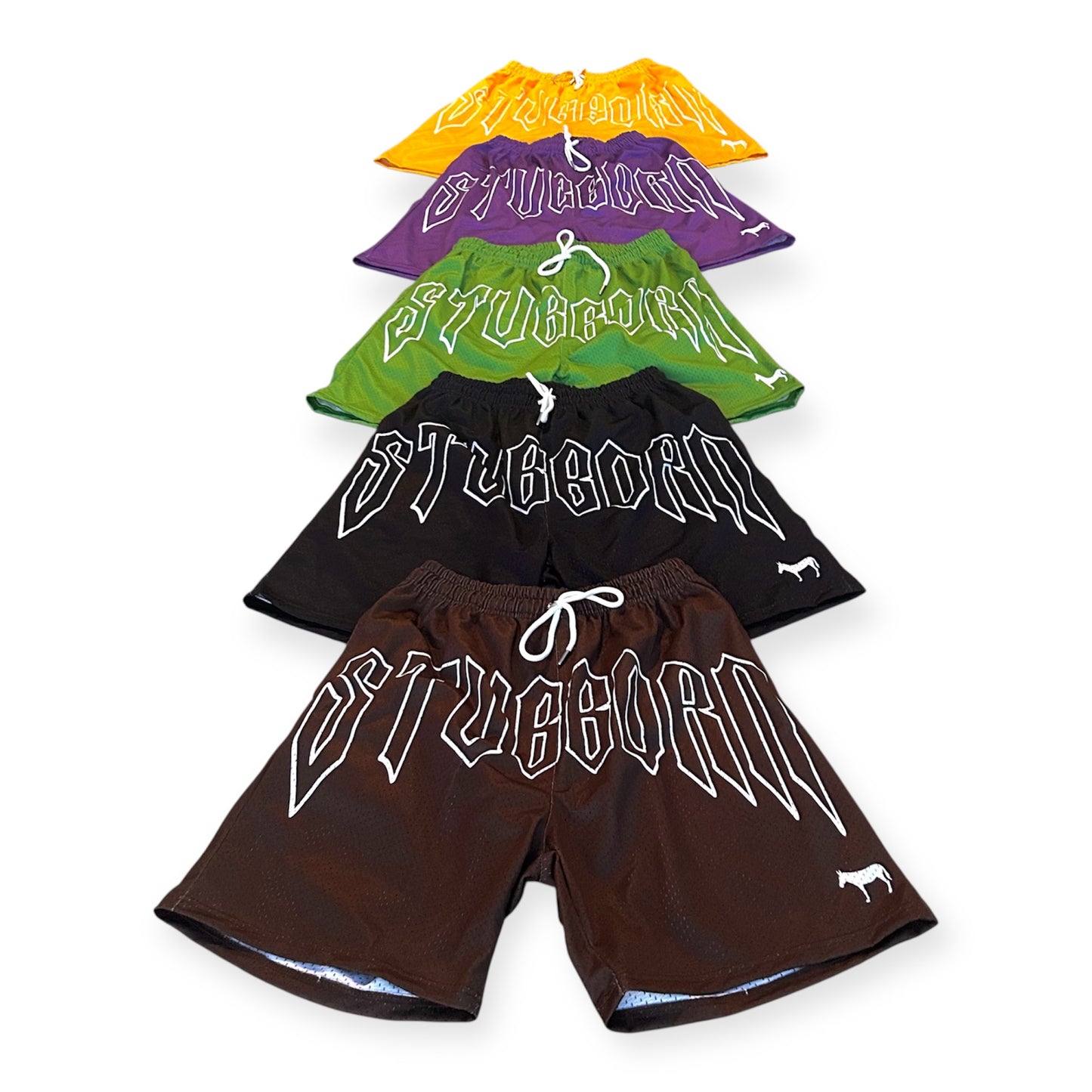 "Stubborn" Mesh Shorts Set of 5