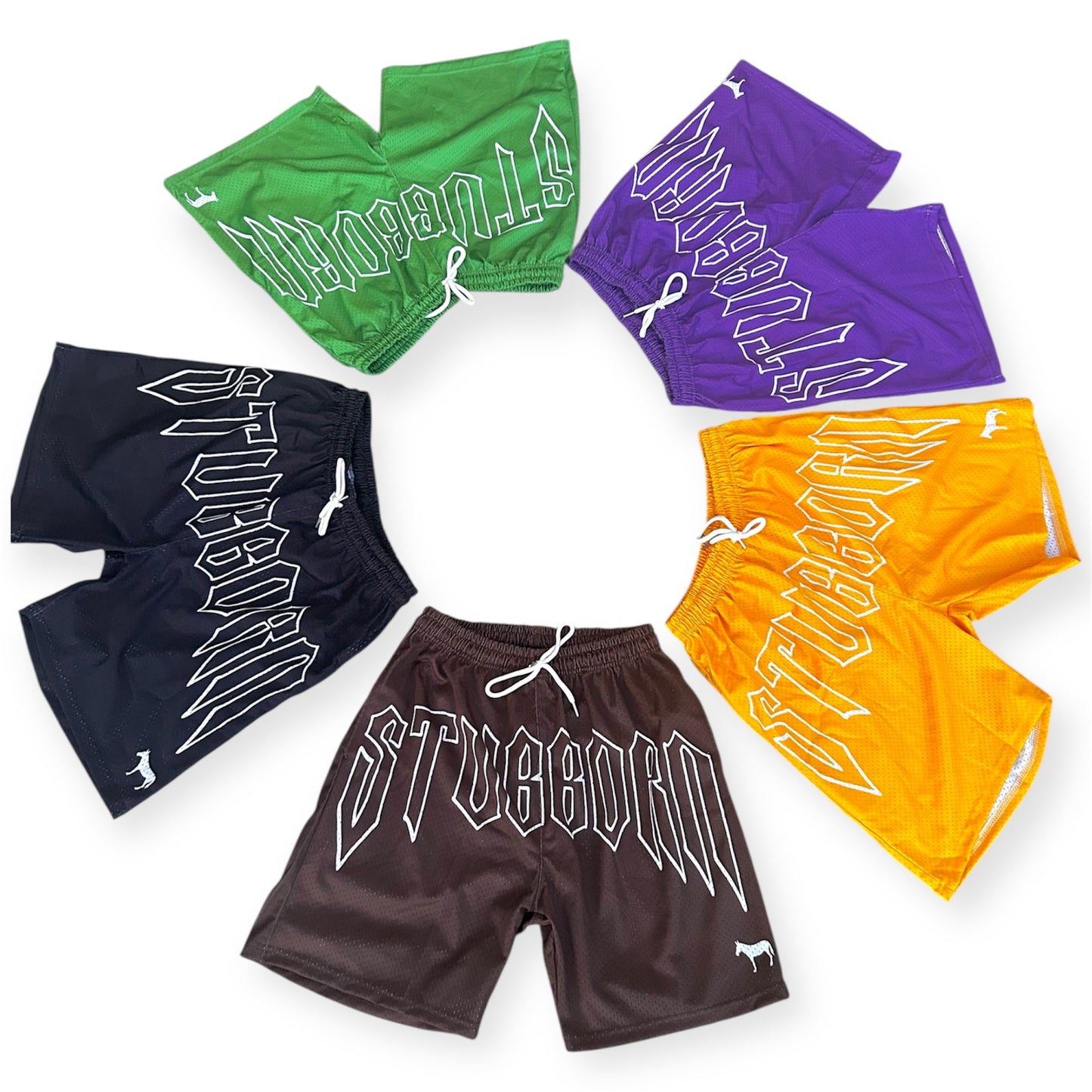 "Stubborn" Mesh Shorts Set of 5