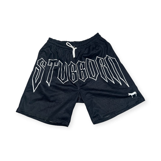 Charcoal "Stubborn" Mesh Shorts